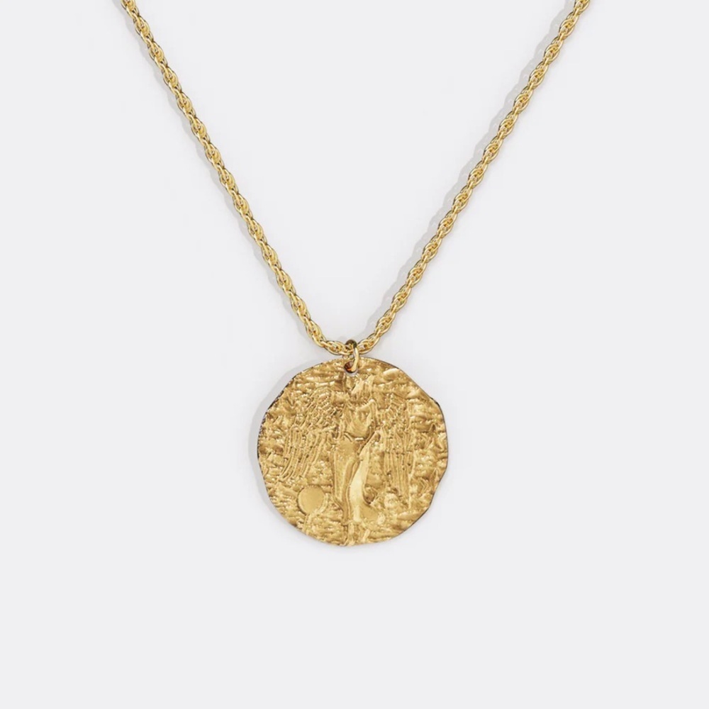 ⭐️Mint&Lily-Hammered Gold Zodiac Pendant Necklace
